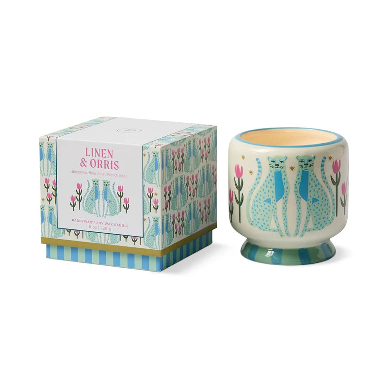 Bougie parfumée Adopo Blue Cheetah - Lin et Iris