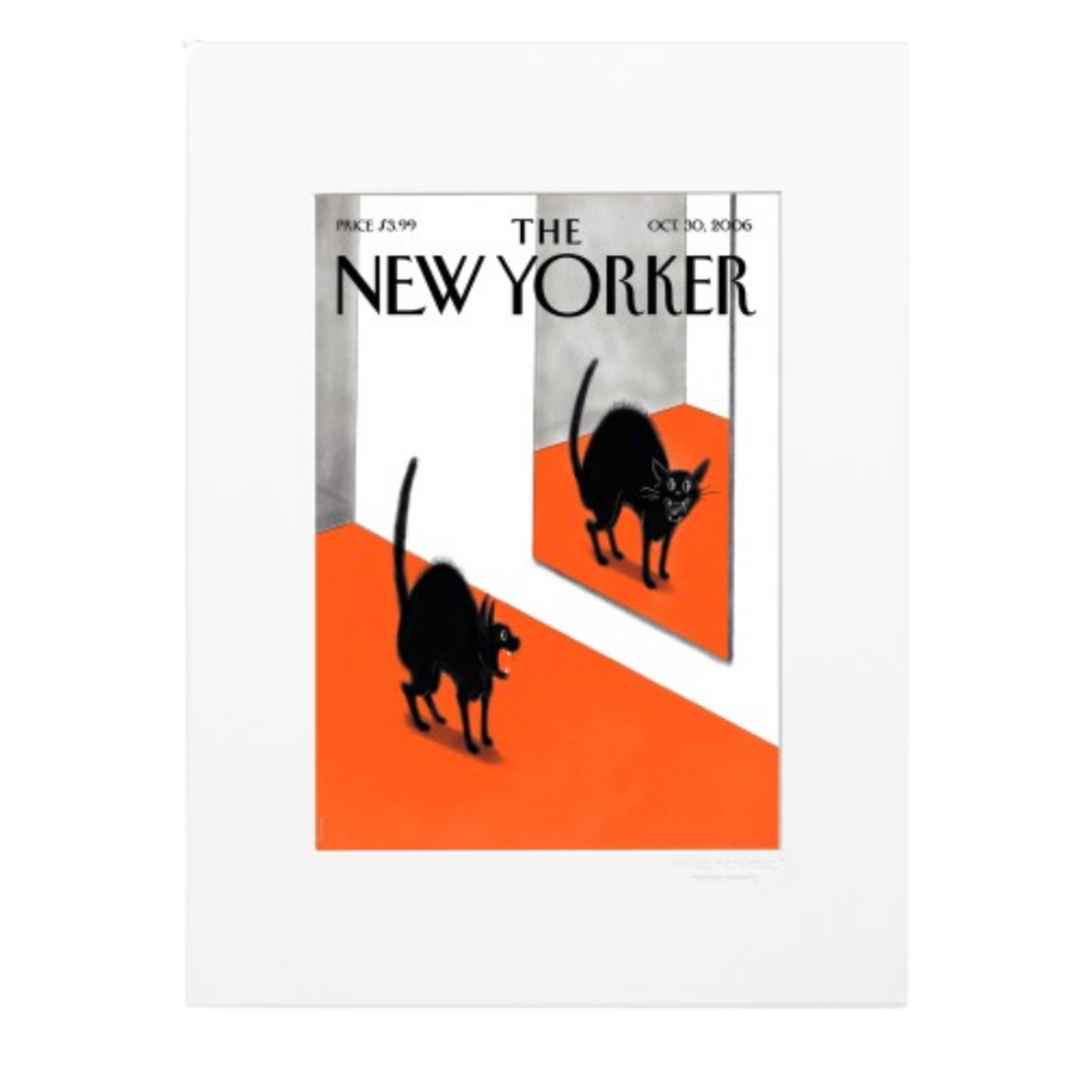  Affiche The Newyorker 158 - Falconer black cat Halloween 123063