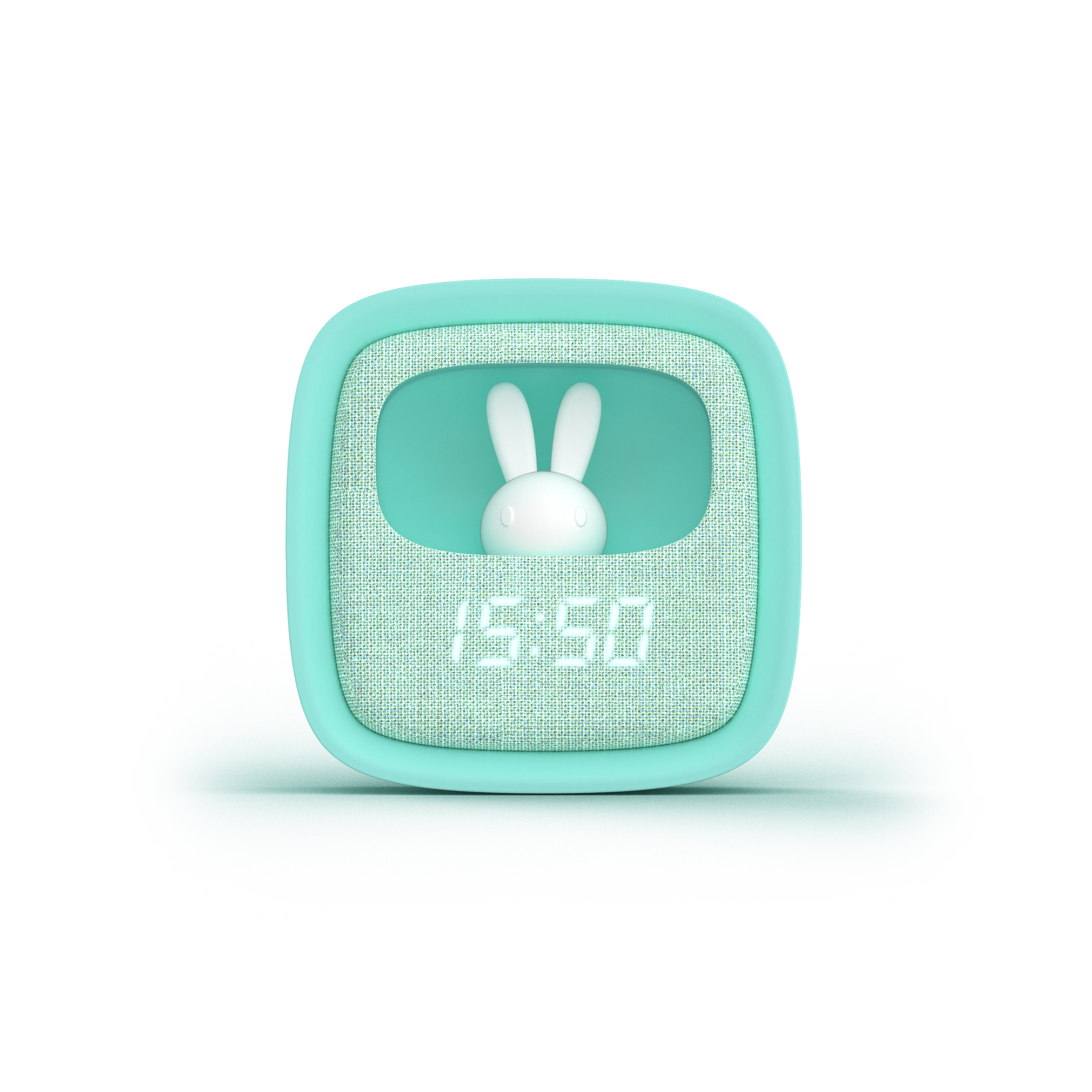 Réveil & veilleuse lapin Billy - turquoise
