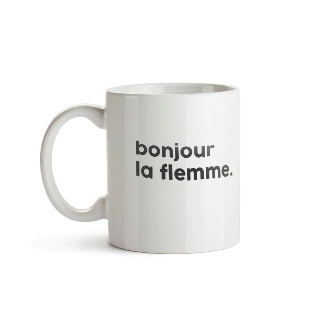 Mug Message - Bonjour la flemme