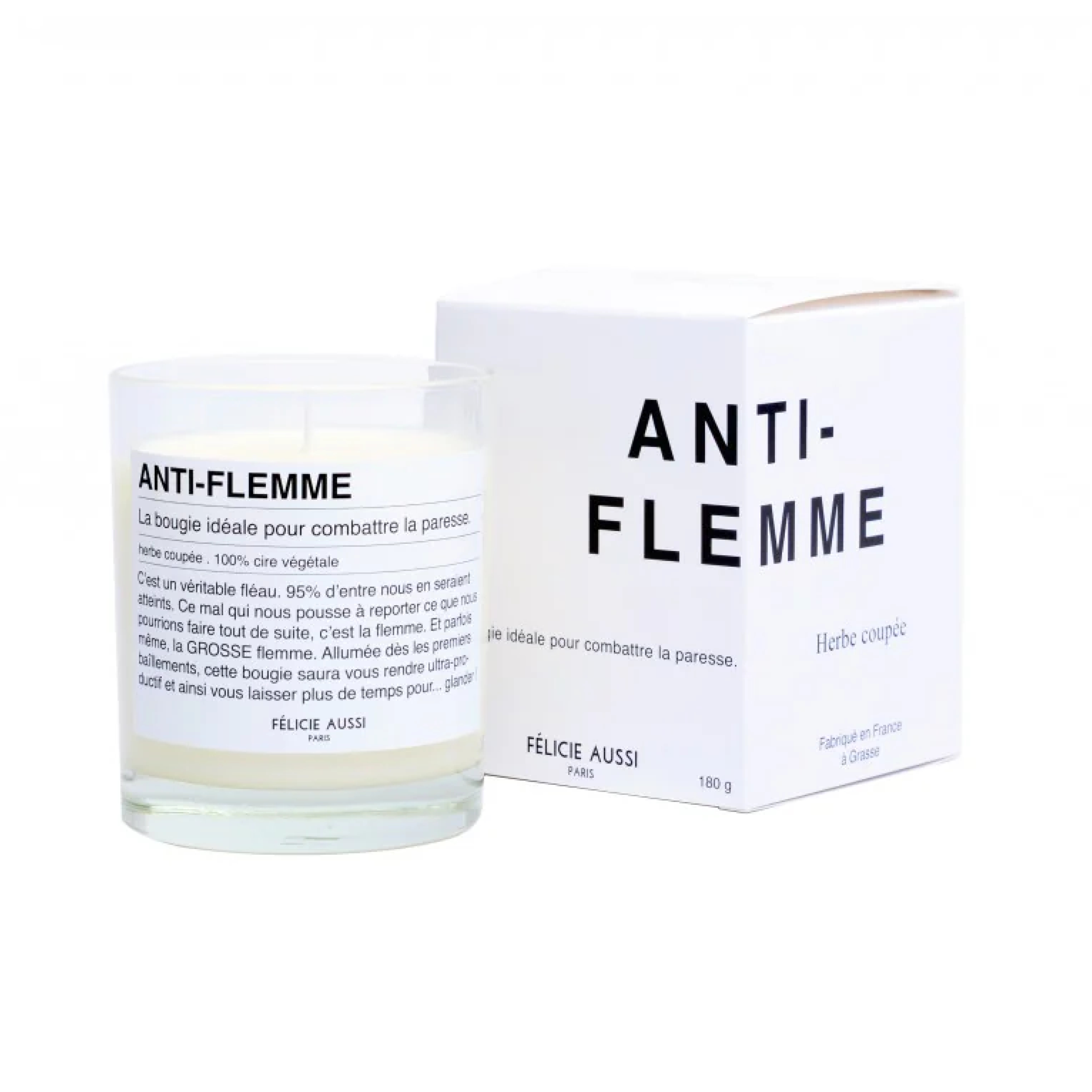 Bougie humour - Anti-flemme