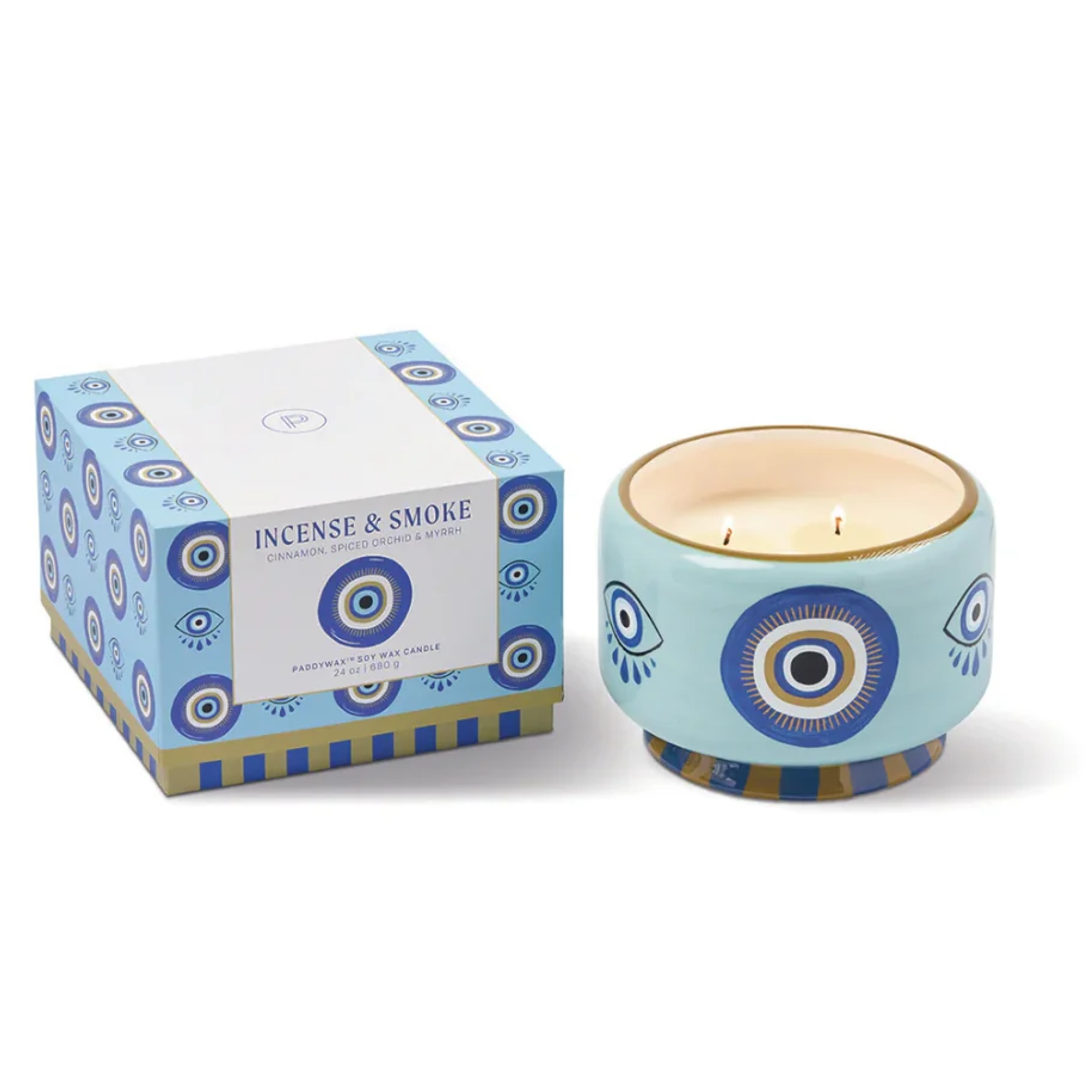 Bougie parfumée Adopo Eye XL - Encens & fumée