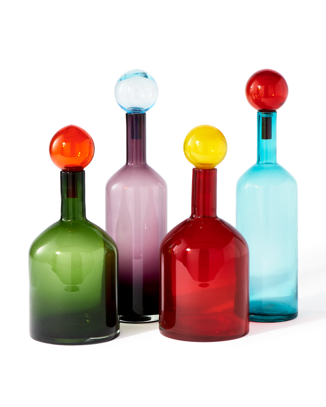 Pols Potten Bouteille en verre h.33 cm - vert
