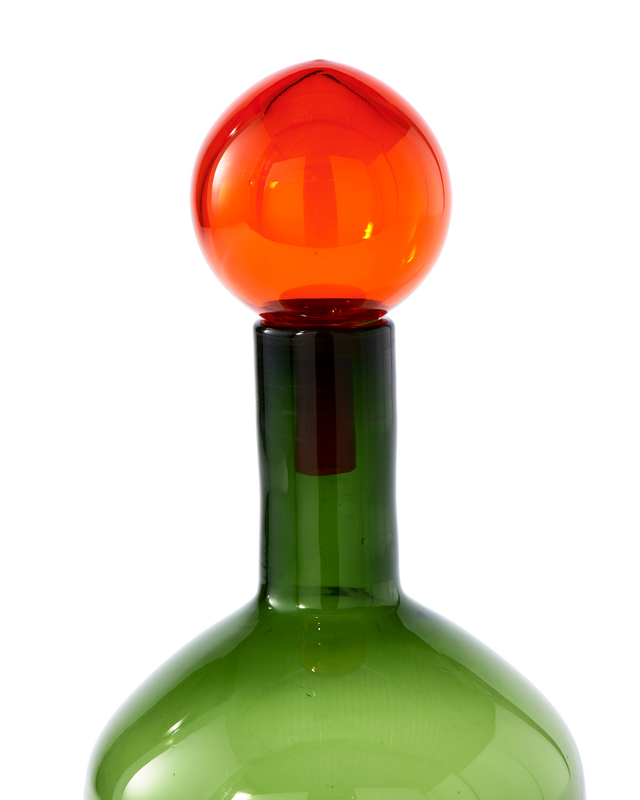 Pols Potten Bouteille en verre h.33 cm - vert