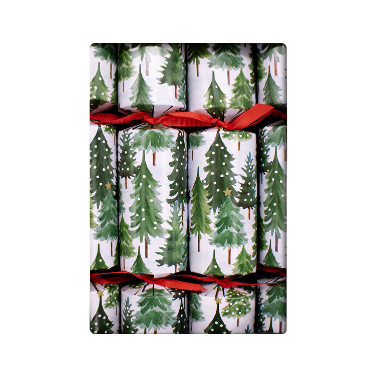Coffret de 6 Crackers - Snowy tree
