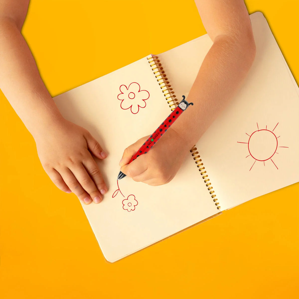 Stylo click&clack - Coccinelle