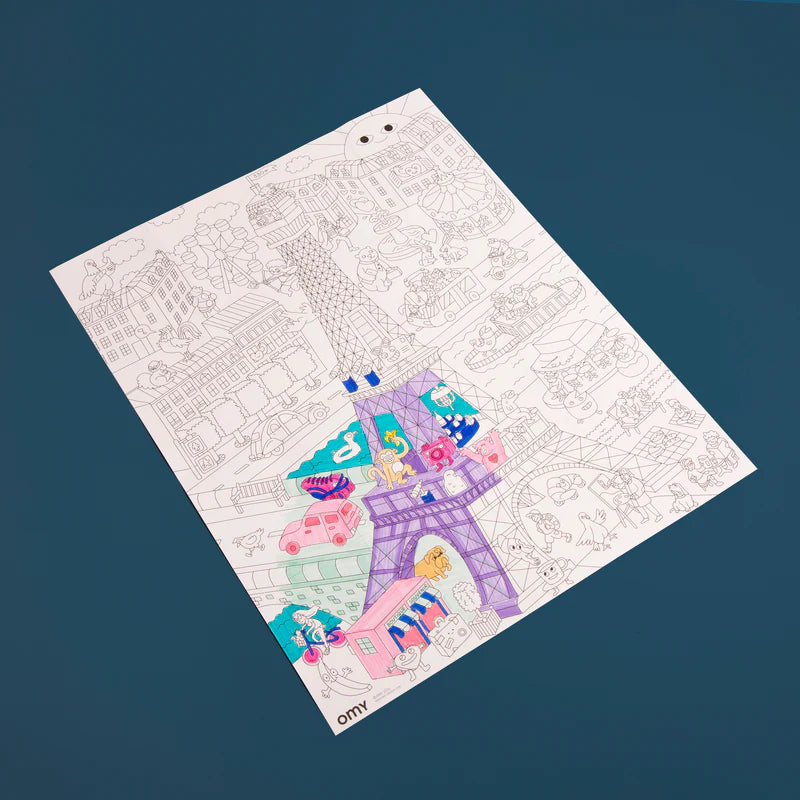 OMY Coloriage pocket - Tour Eiffel