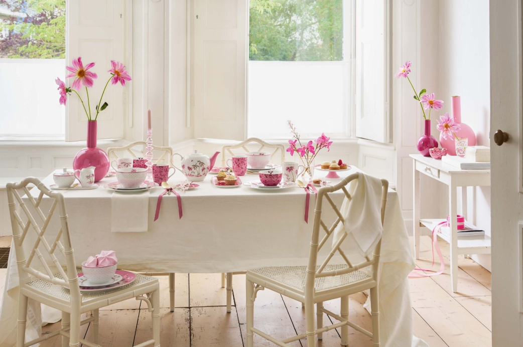 Bougeoir torsade - Rose