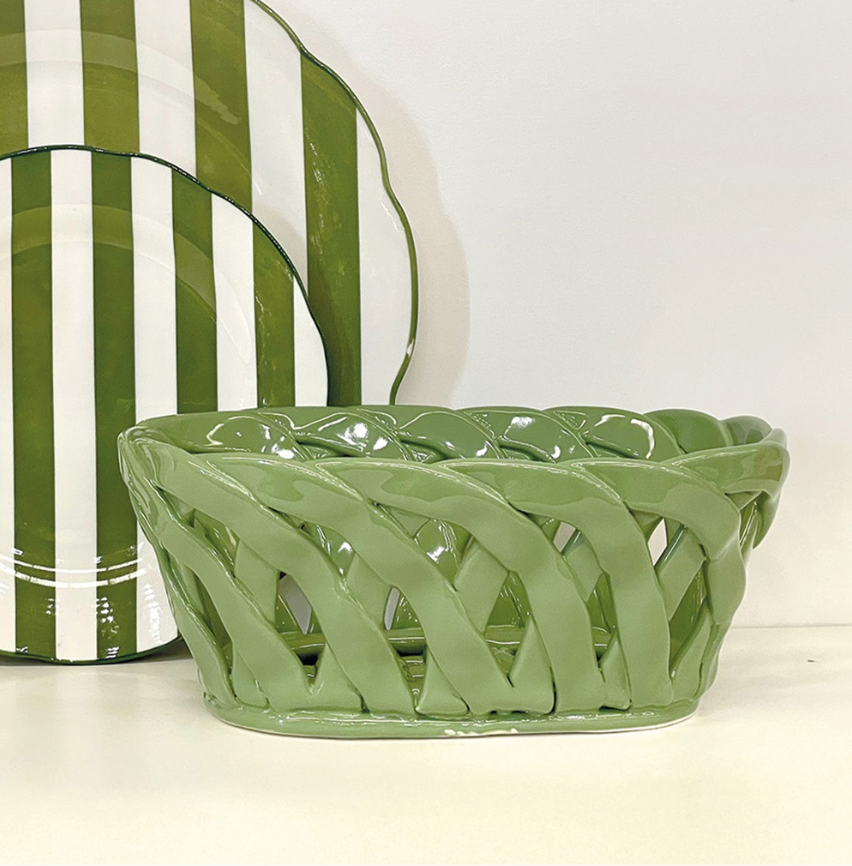 Panier céramique rectangle