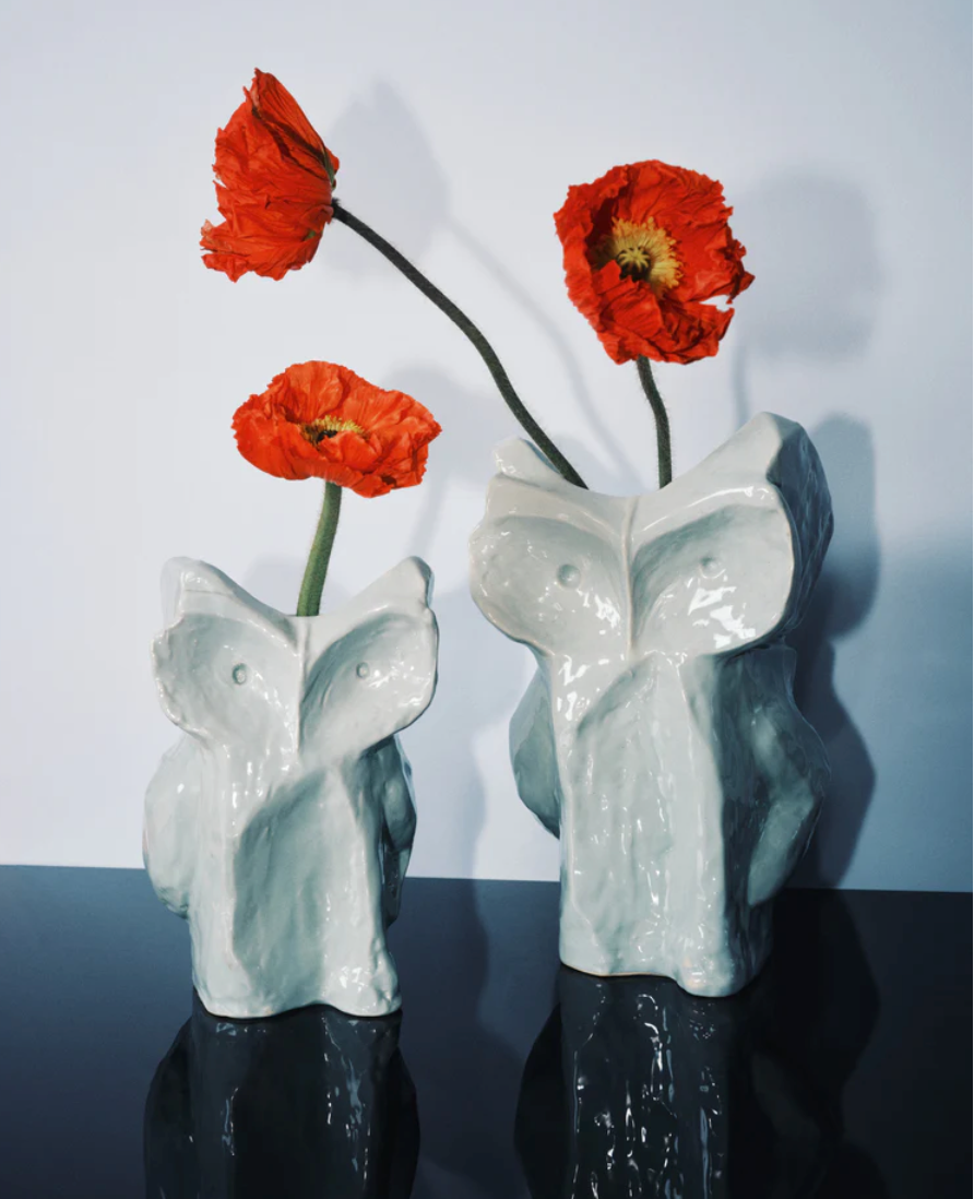 Serax  x Marni Vase - Hibou bleu clair