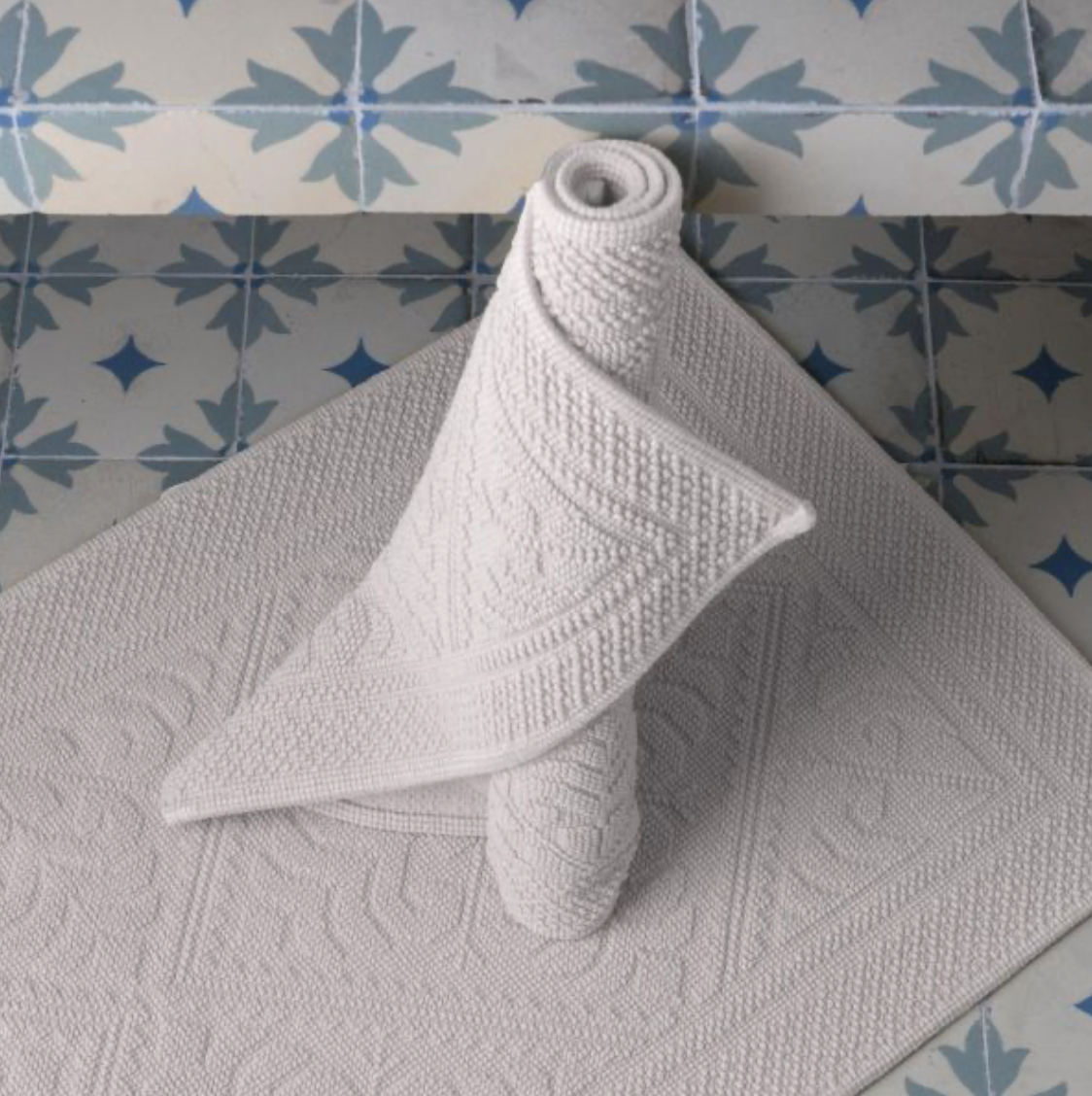Tapis de bain Enzo - Neige 54x64 cm