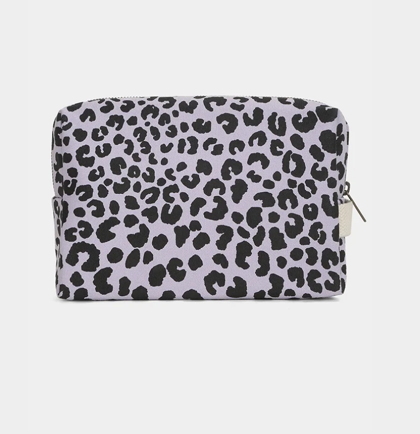 Trousse de toilette Léon - Léopard lilas