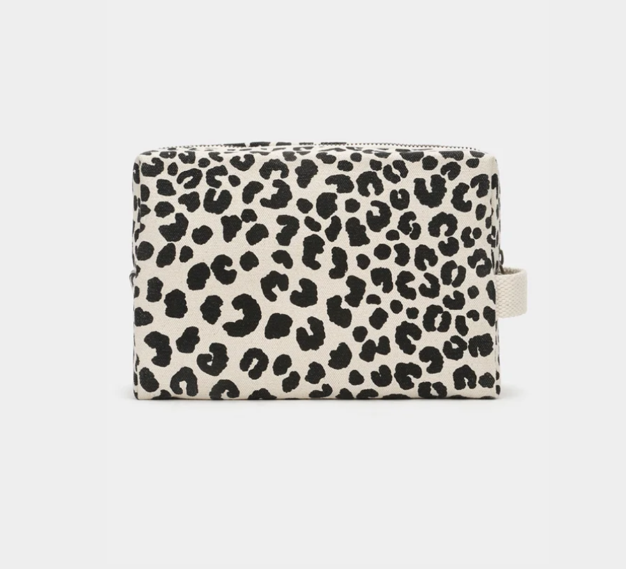 Trousse de toilette Léon - Léopard écru