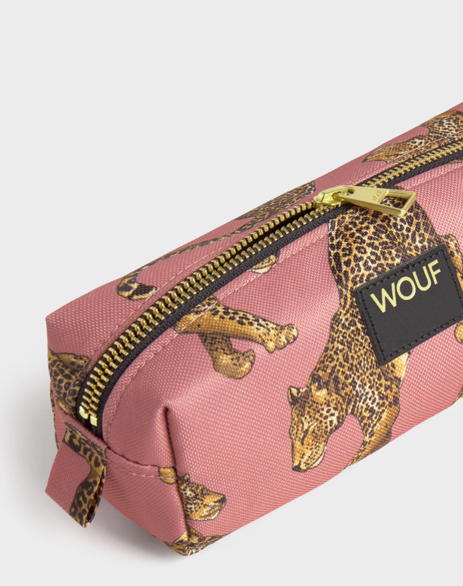 Wouf Trousse scolaire - Blush Leopard