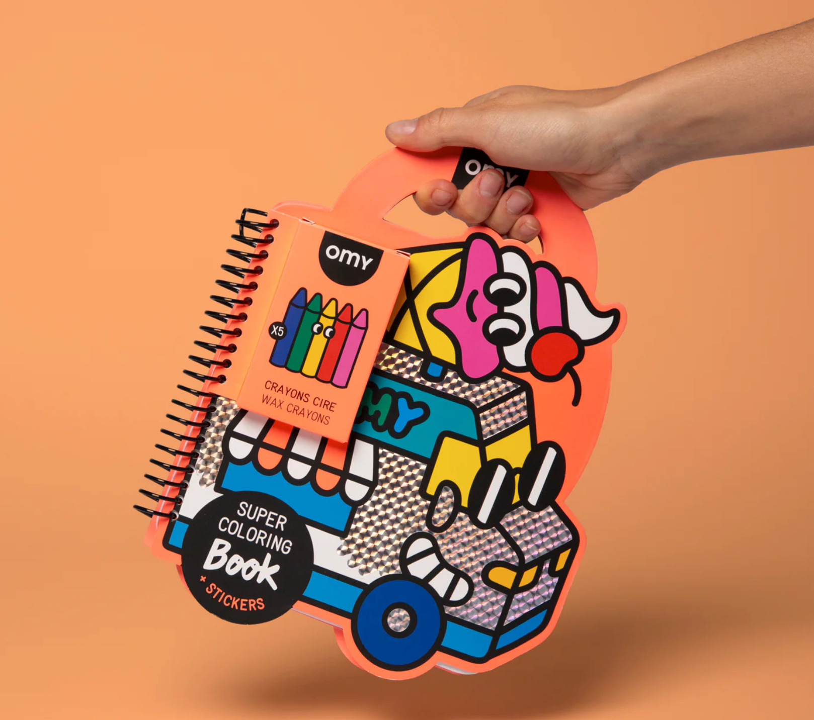 OMY Super coloring & stickers book - Yummy