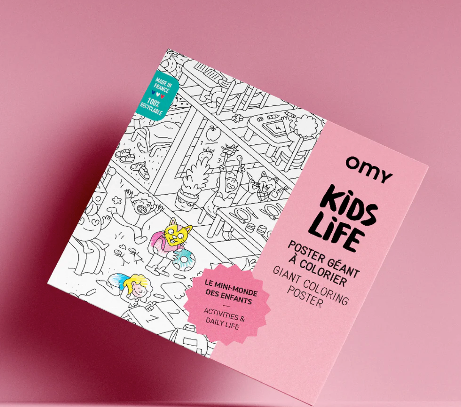 OMY Coloriage géant à colorier - Kids life