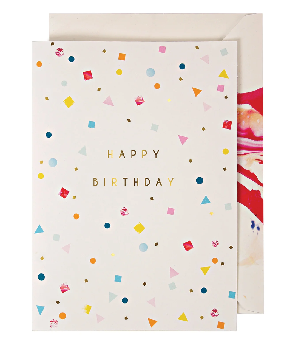 Carte guirlande Happy Birthday