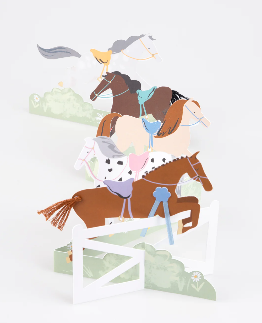Carte accordéon - Équitation