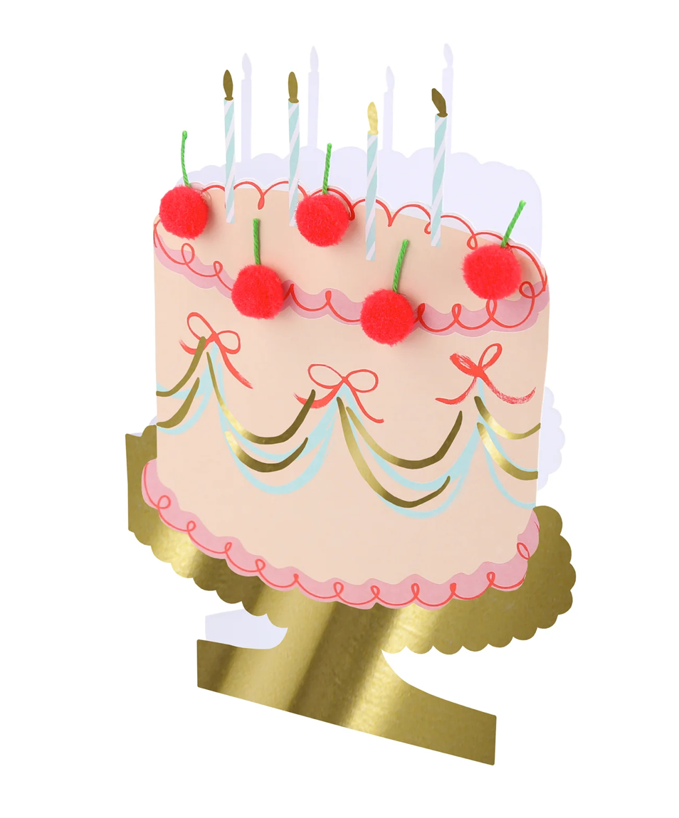 Carte 3D - Gâteau d'anniversaire