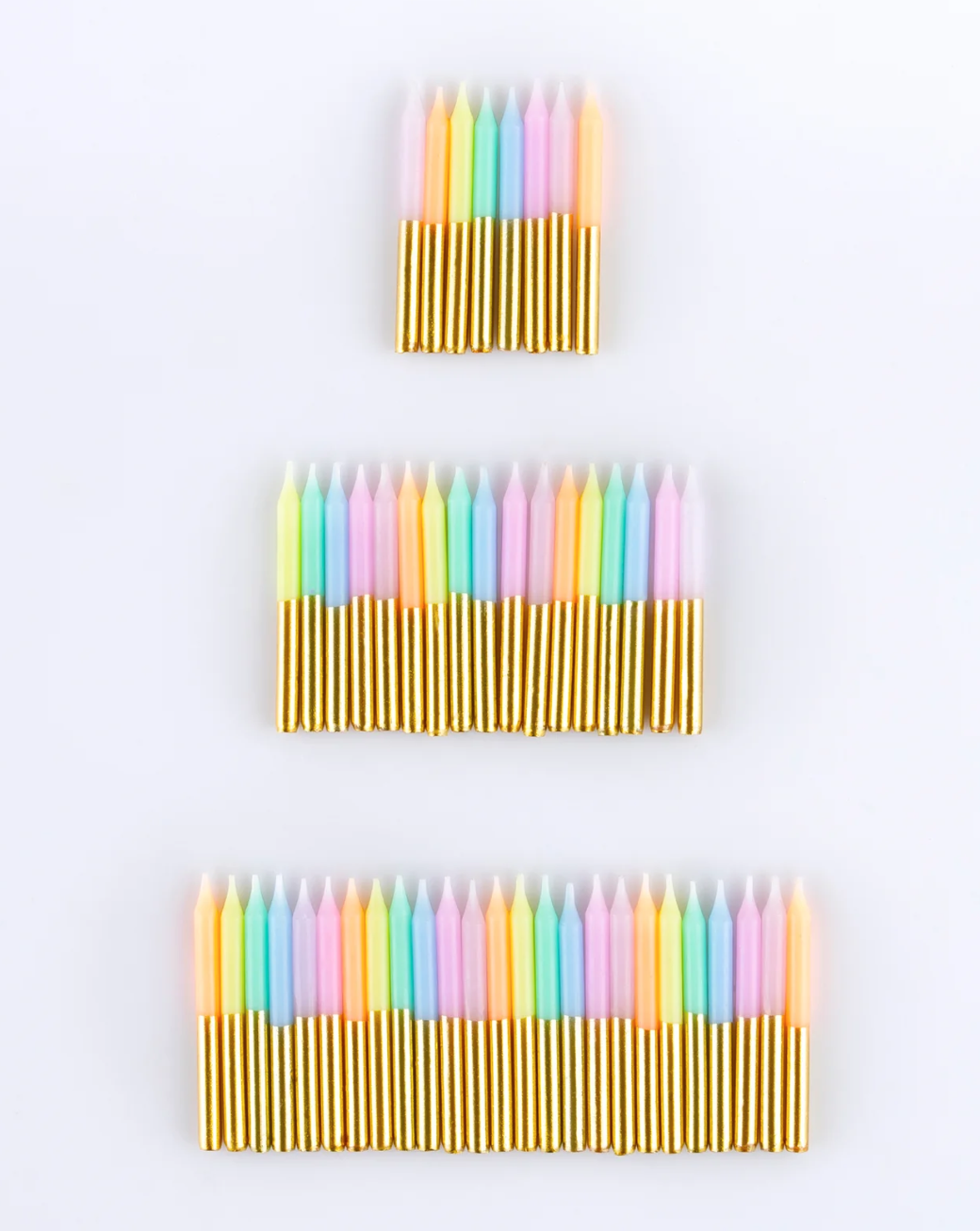 50 Mini Bougies  - Pastels