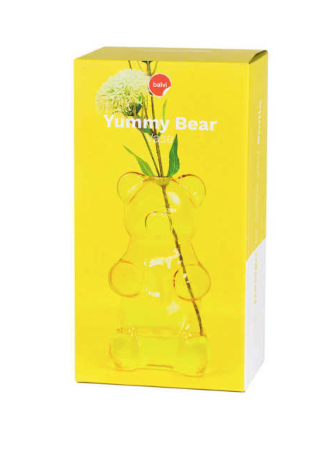 Vase Yummy bear - jaune