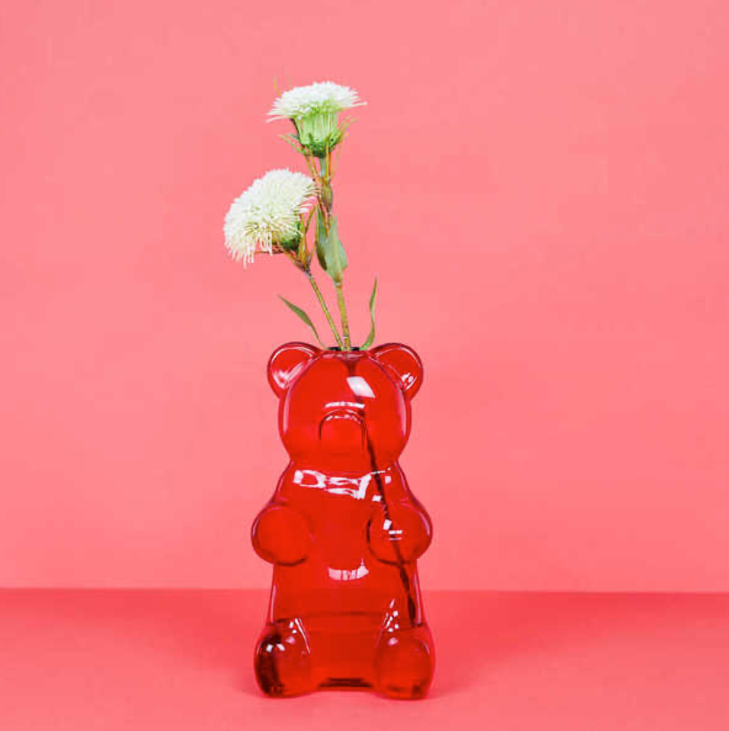 Vase Yummy bear - rouge