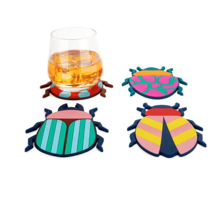 4 sous-verres - Beetles