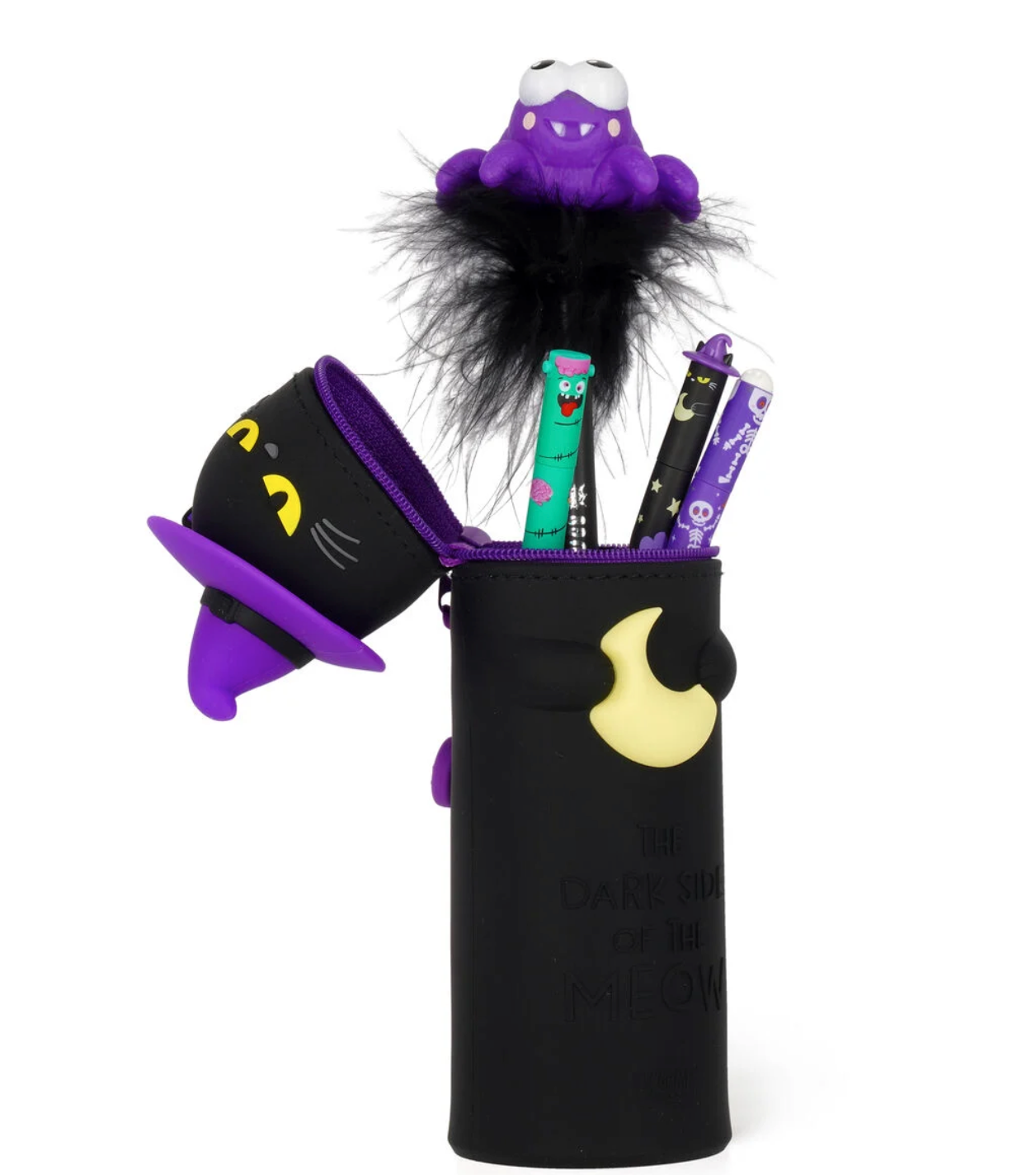 Legami Trousse en silicone 2 en 1 Kawaii- Black kitty