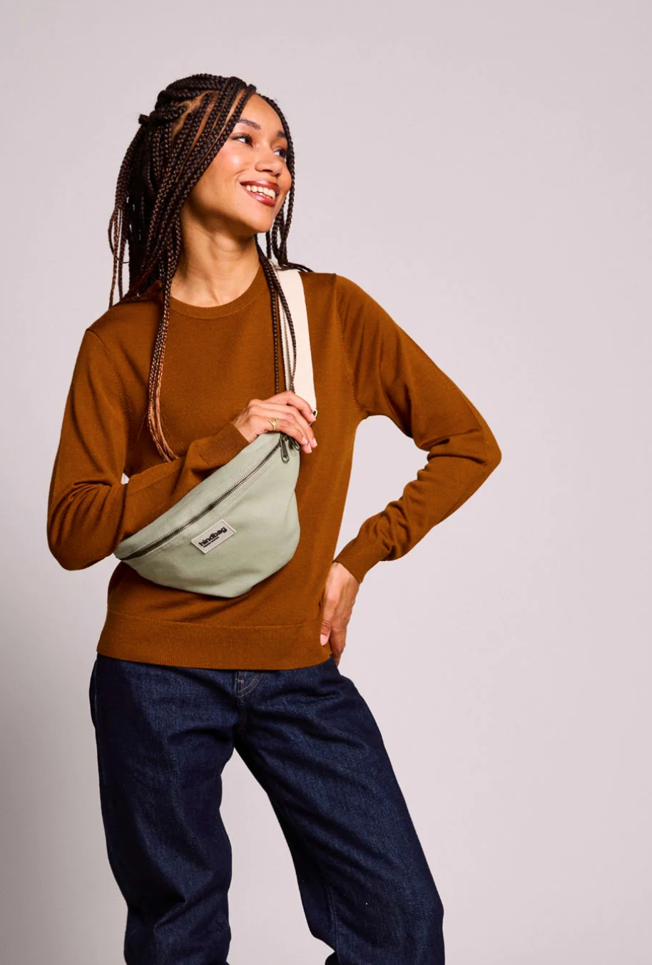 Sac banane Olivia - Vert argile