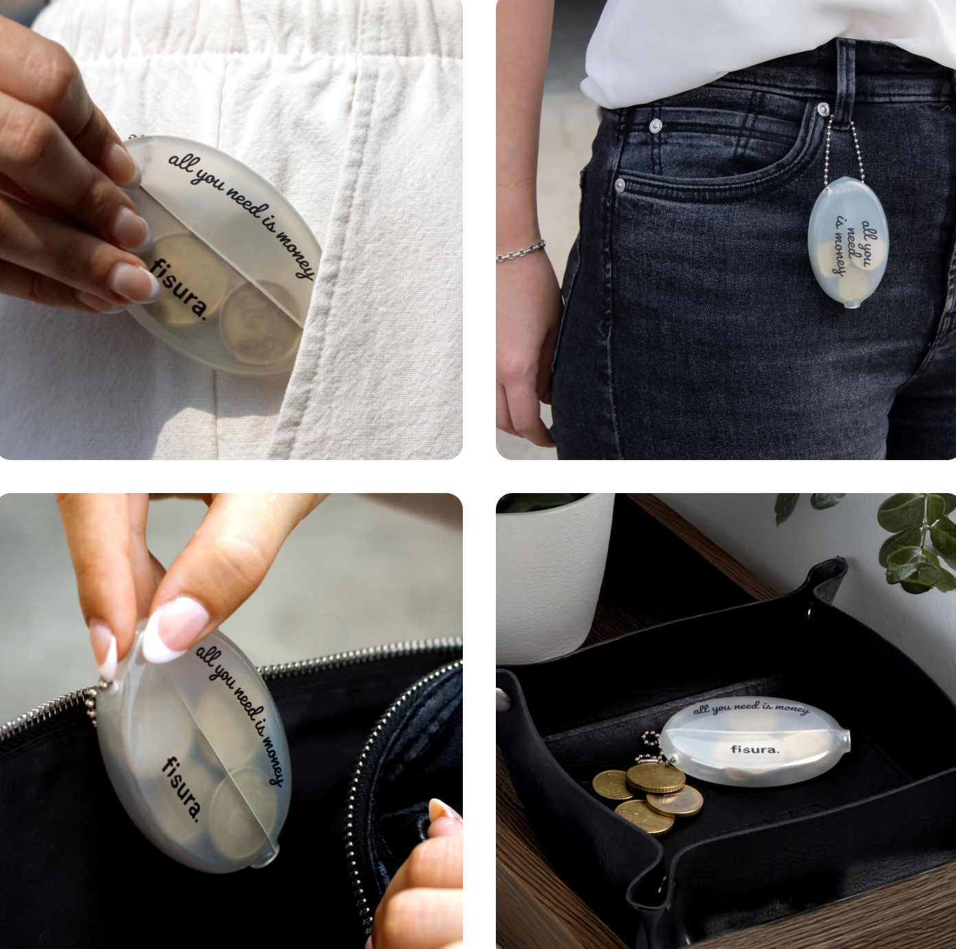 Petit porte-monnaie retro - All you need is money