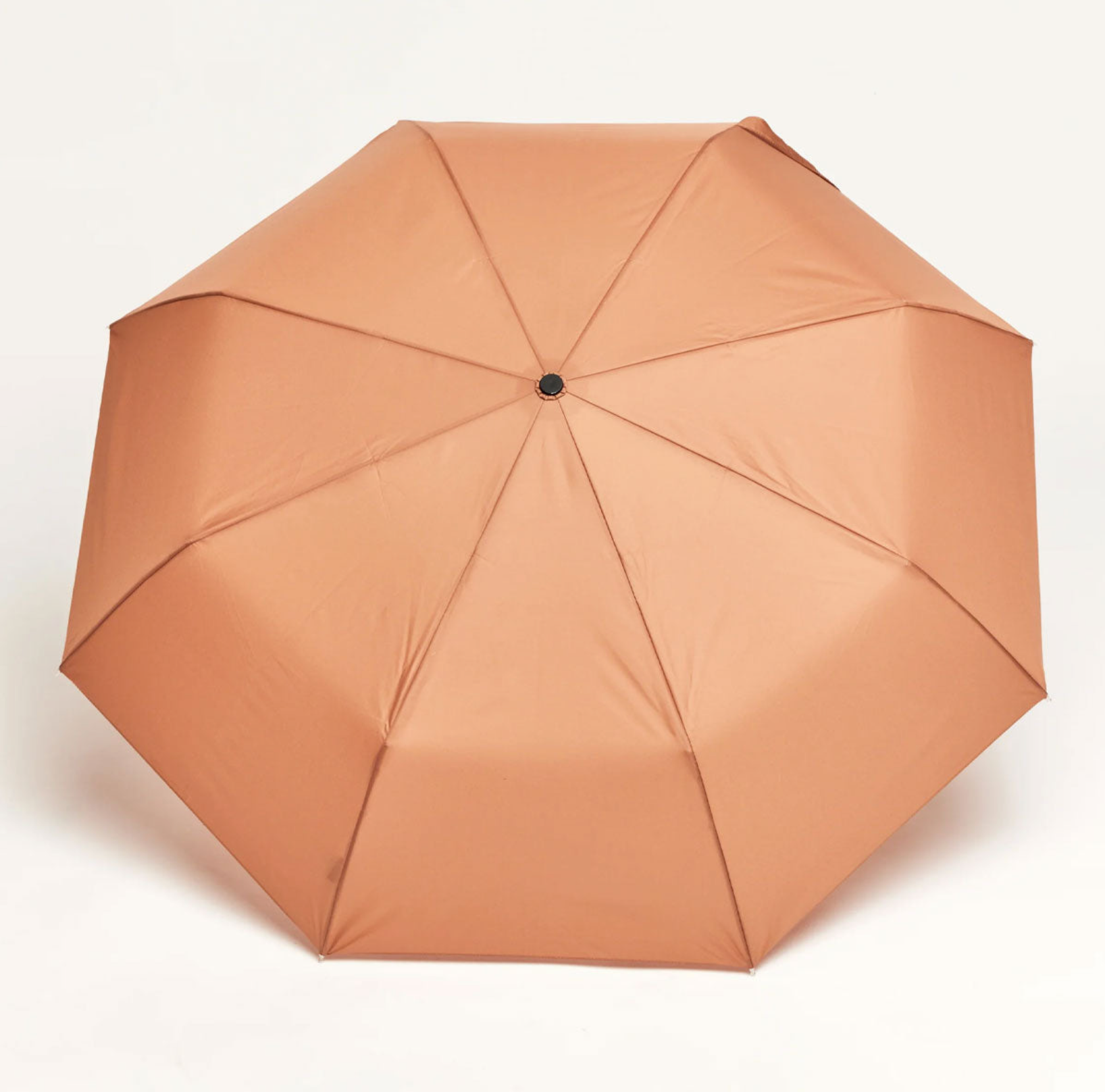 Parapluie compact avec manche Duck - mocha
