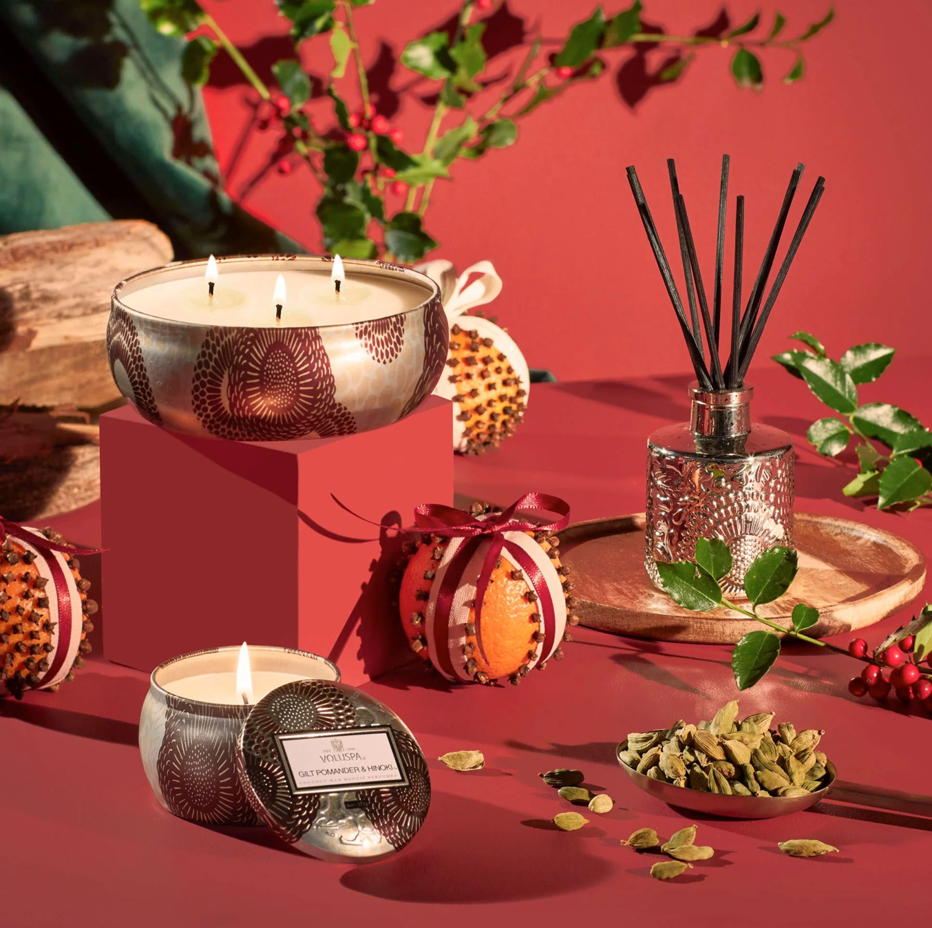 Voluspa diffuseur de parfum - Gilt holiday reed