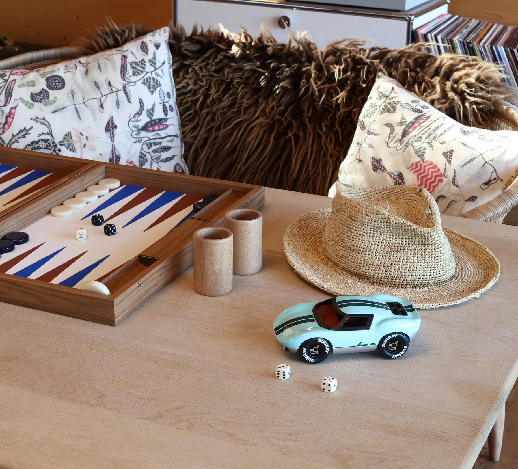 Voiture mini Ken Parton - Bleu/Gris