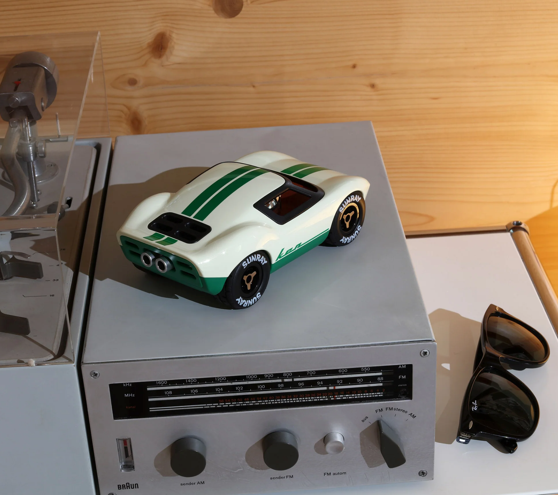 Voiture mini Ken Cline - Blanc/Vert