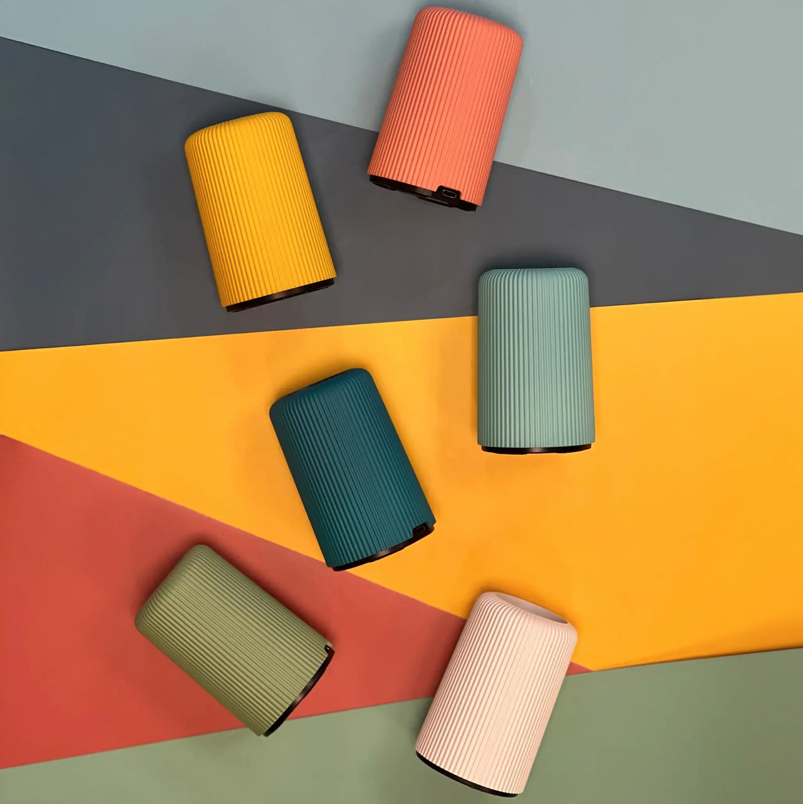 Socle Pop sans fil pour ampoule message - Jaune