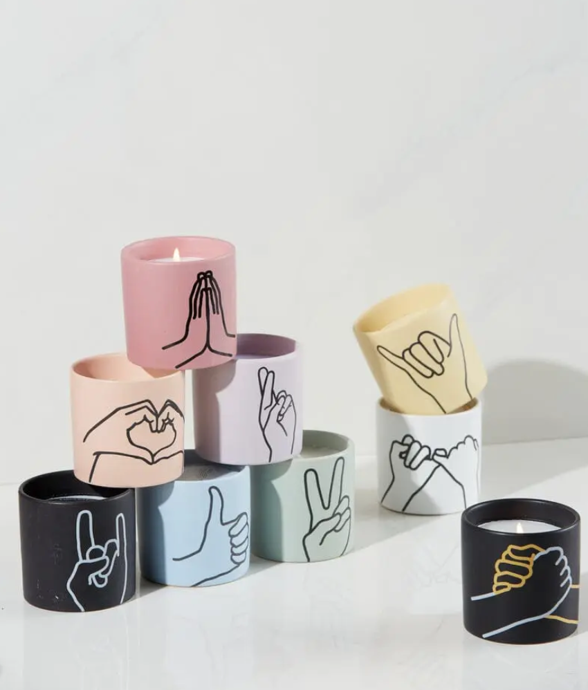 Bougie parfumée - Dusty pink Heart