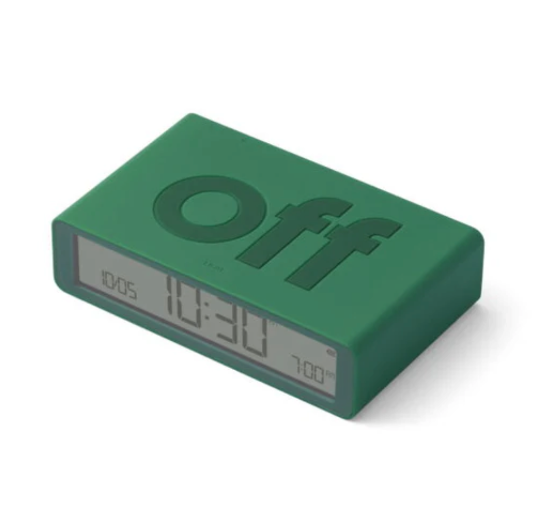 Réveil Flip Classic Lexon - Vert