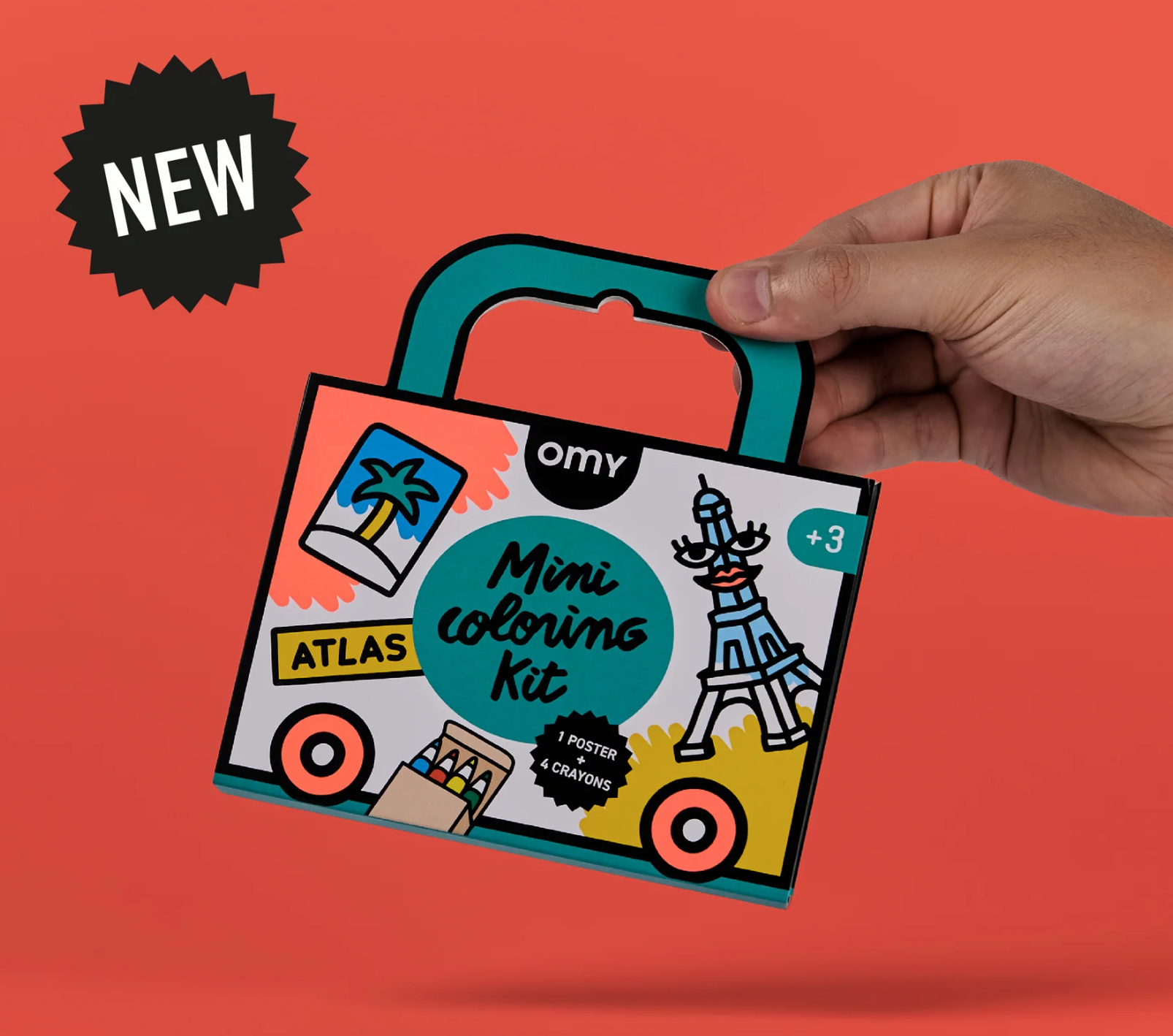 OMY Mini coloriage kit - Atlas