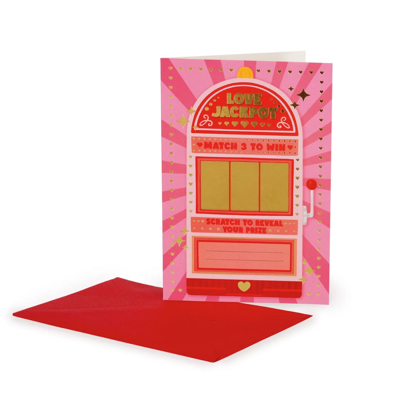 Legami Carte de vœux à gratter - Love jackpot