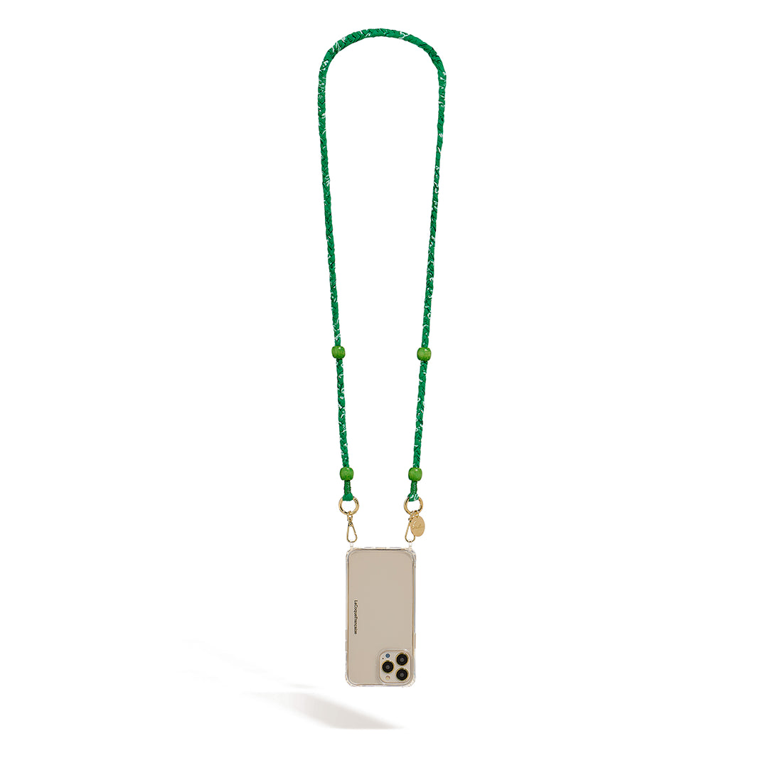 Chaîne de Téléphone Bandana et Perles Della - Vert
