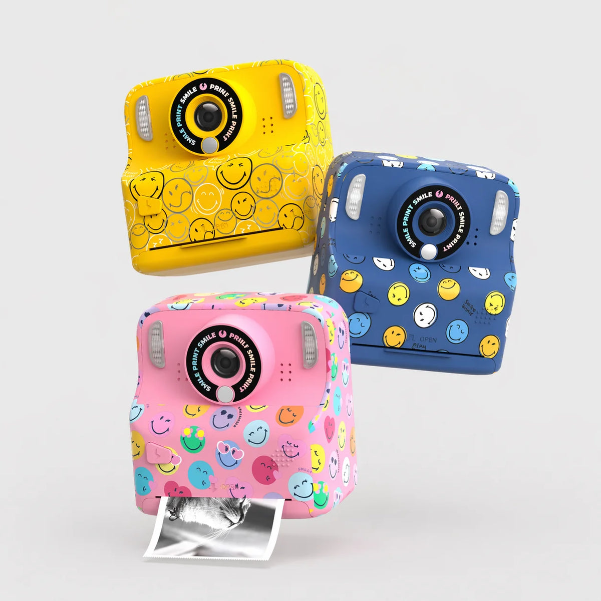 Pixismiley - appareil photo avec impression instantanée et jeux