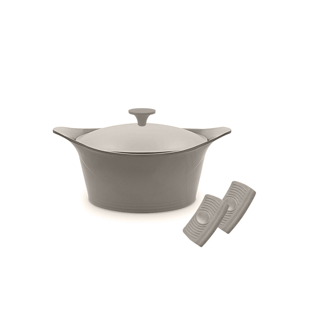 Cookut Cocotte ma jolie cocotte  ø 24 cm + Maniques - Moka