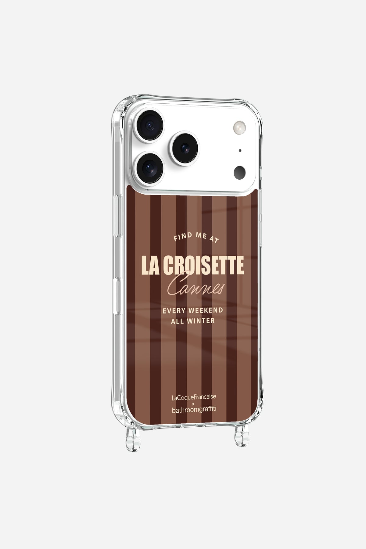 Coque La Croisette Cannes La Coque Française x Bathroom Graffiti - Marron