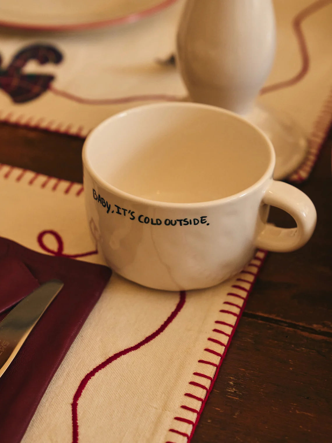 Mug cappuccino It's cold