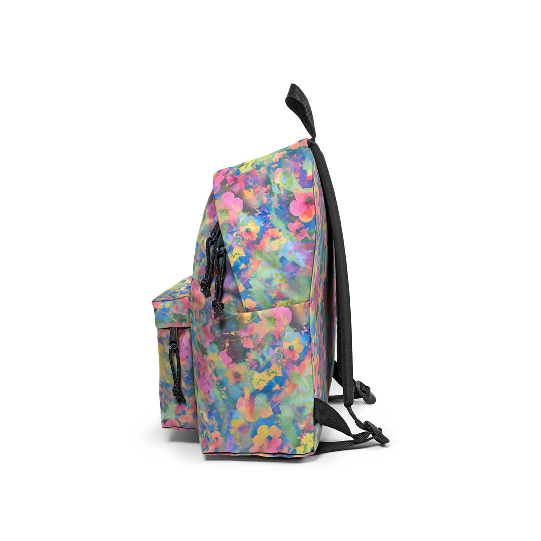 Sac à dos Eastpak Padded Pak'R Flower Blur Mix, vue de coté