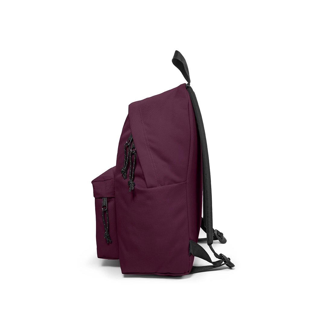 Sac à dos Eastpak Padded Pak'R Plum Purple, vue de coté 