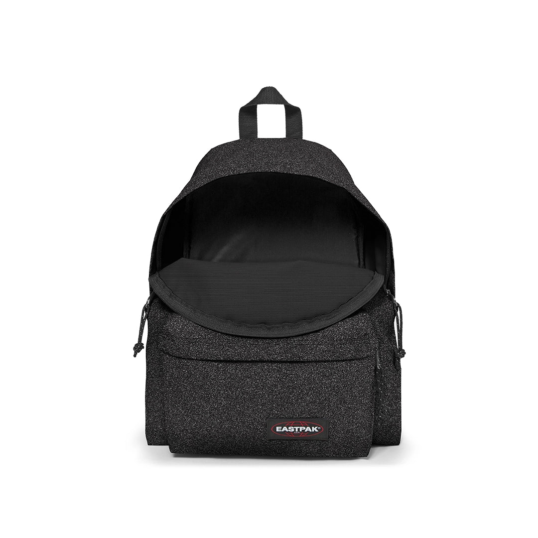 Sac à dos Eastpak Padded Pak'R Spark Black, vue de face poche ouverte