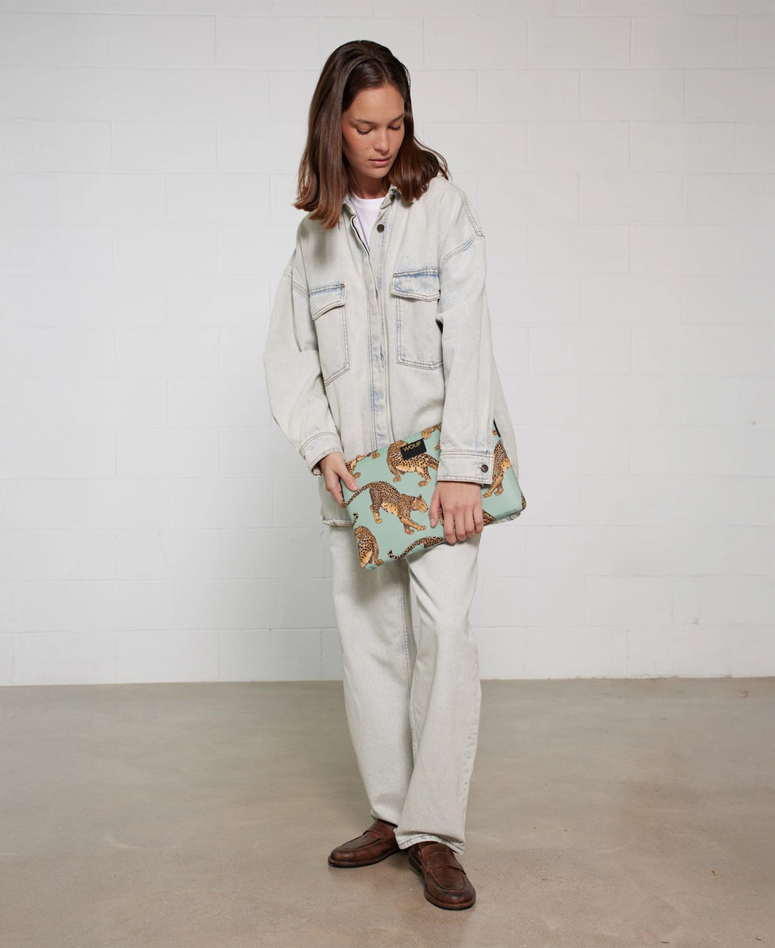 Wouf Housse Ordinateur 13''-14'' - Emerald Leopard