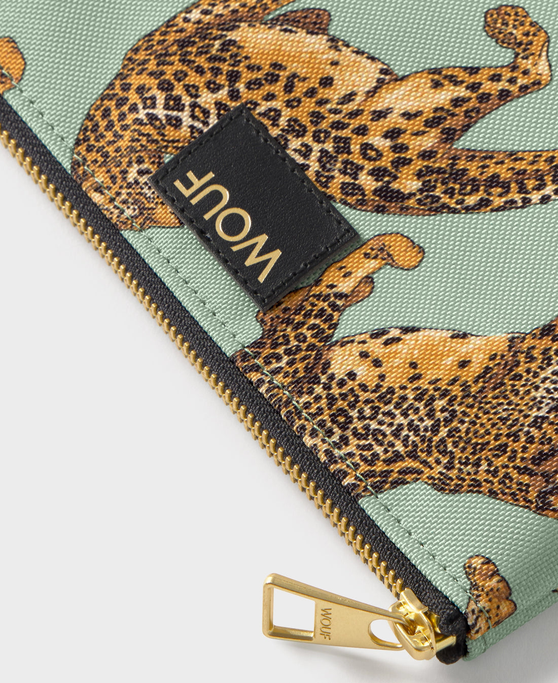 Wouf Pochette - Emerald Leopard