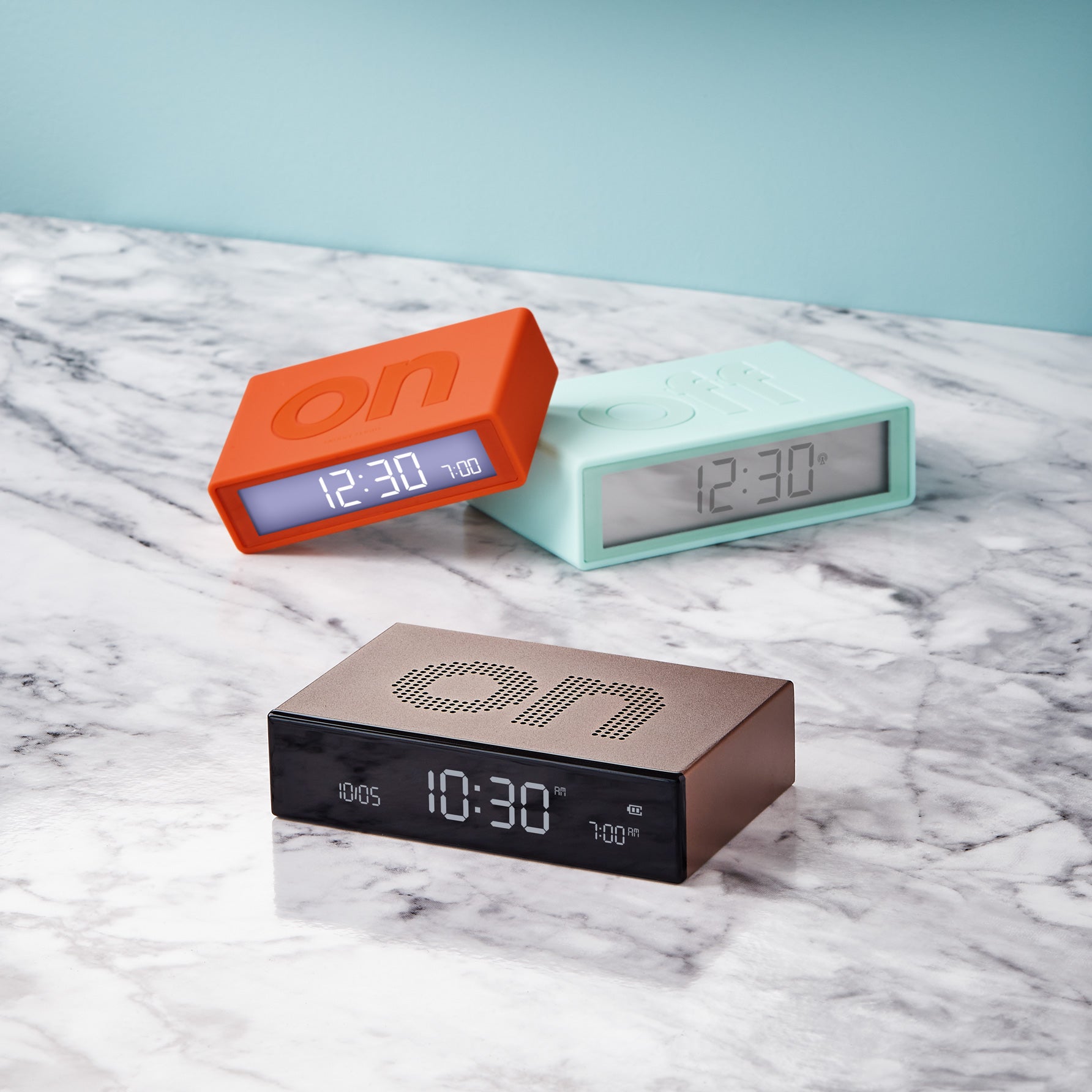 Réveil Flip mini Lexon - Menthe